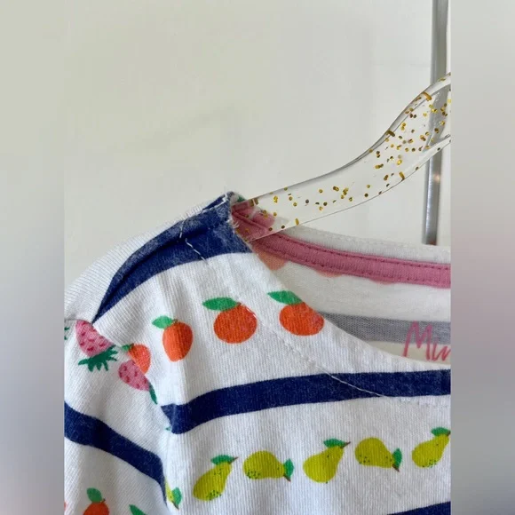 MINI BODEN Girl’s Strawberry Pockets Long SleeveTunic Fruit Dress, 5/6Y, VGUC - Picture 3 of 6